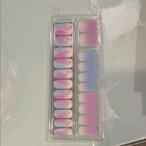 Elegant Pink and Purple Press-On Nails